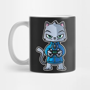 Video Games Nerd Kitten Cat Gaming - Gamer Gift print Mug